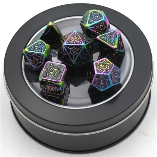  Chameleon Color - Metal RPG Dice - Epic Dwarf Dice